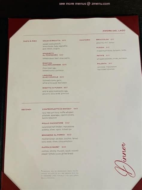 amore del lago lake oconee menu|Brunch